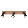 Globo DREW Plafondlamp Bruin, Zwart, 3-lichts