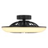 Globo LAFEE plafondventilator LED Zwart, 1-licht