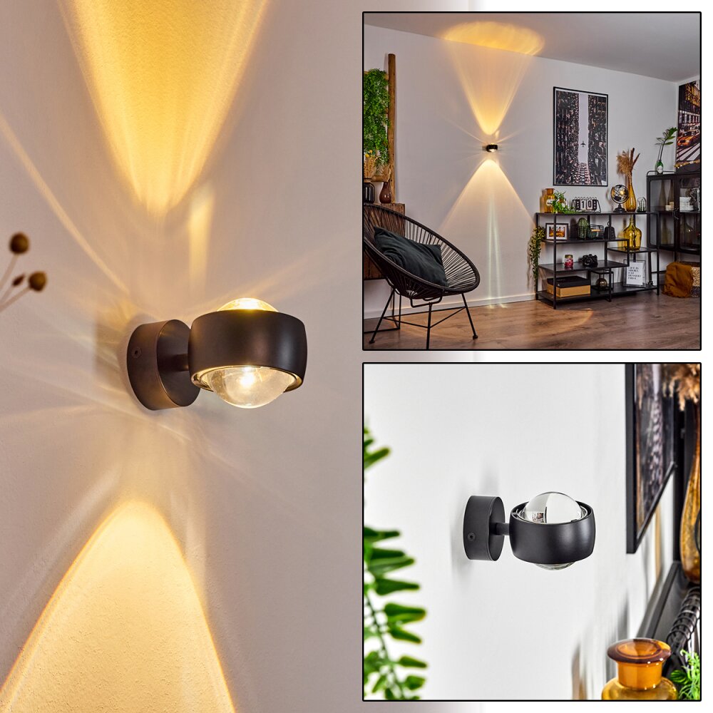 Sapri Muurlamp Zwart, 1-licht main product photo