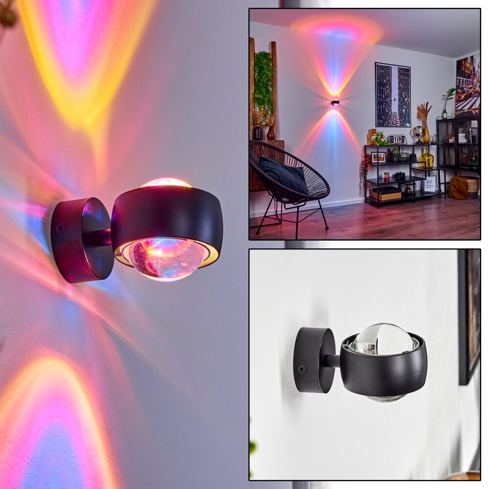 Sapri Muurlamp Zwart, 1-licht main product photo