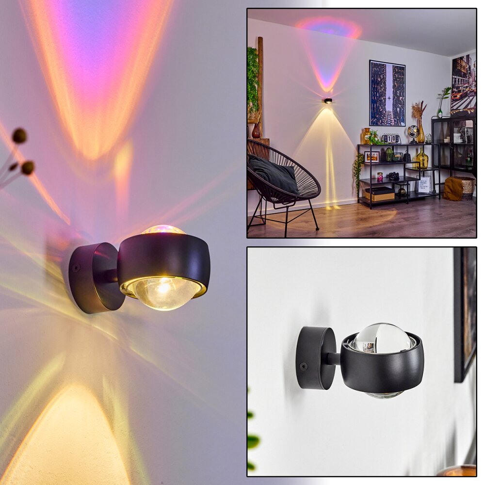 Sapri Muurlamp Zwart, 1-licht main product photo