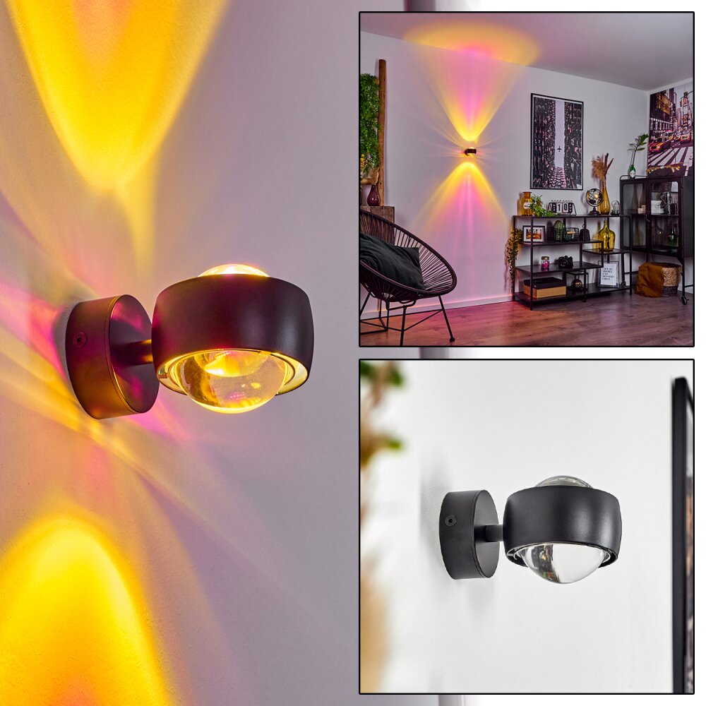 Sapri Muurlamp Zwart, 1-licht main product photo