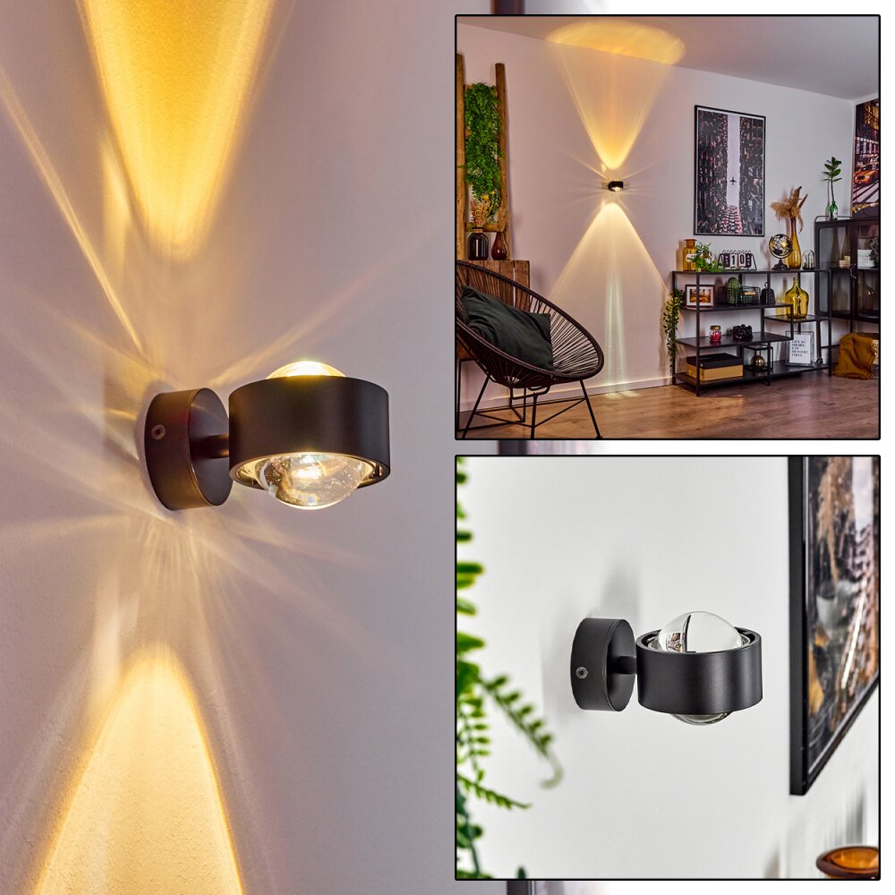 Sapri Muurlamp Zwart, 1-licht main product photo