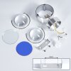 Sapri Muurlamp Zilver, 1-licht