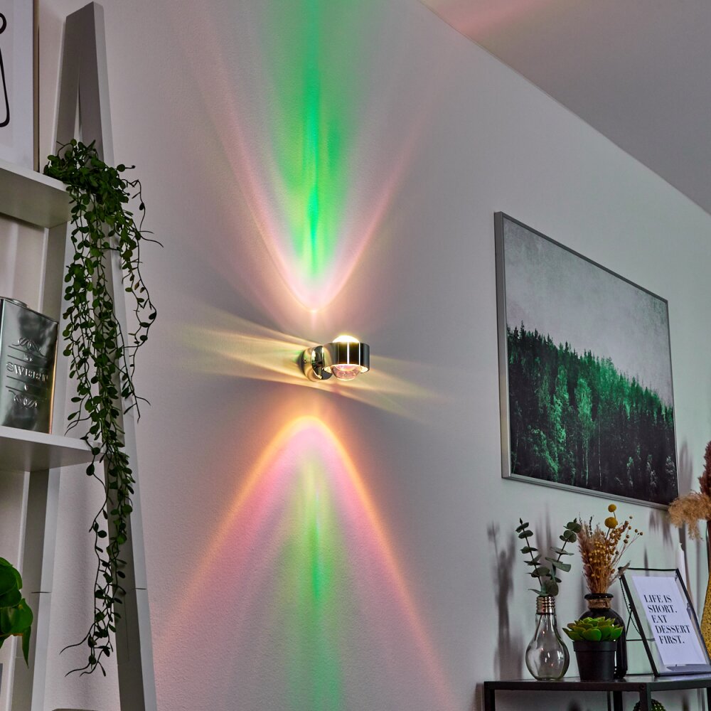 Sapri Muurlamp Chroom, 1-licht