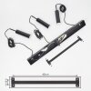 Dalheim Hanglamp LED Zwart, 3-lichts