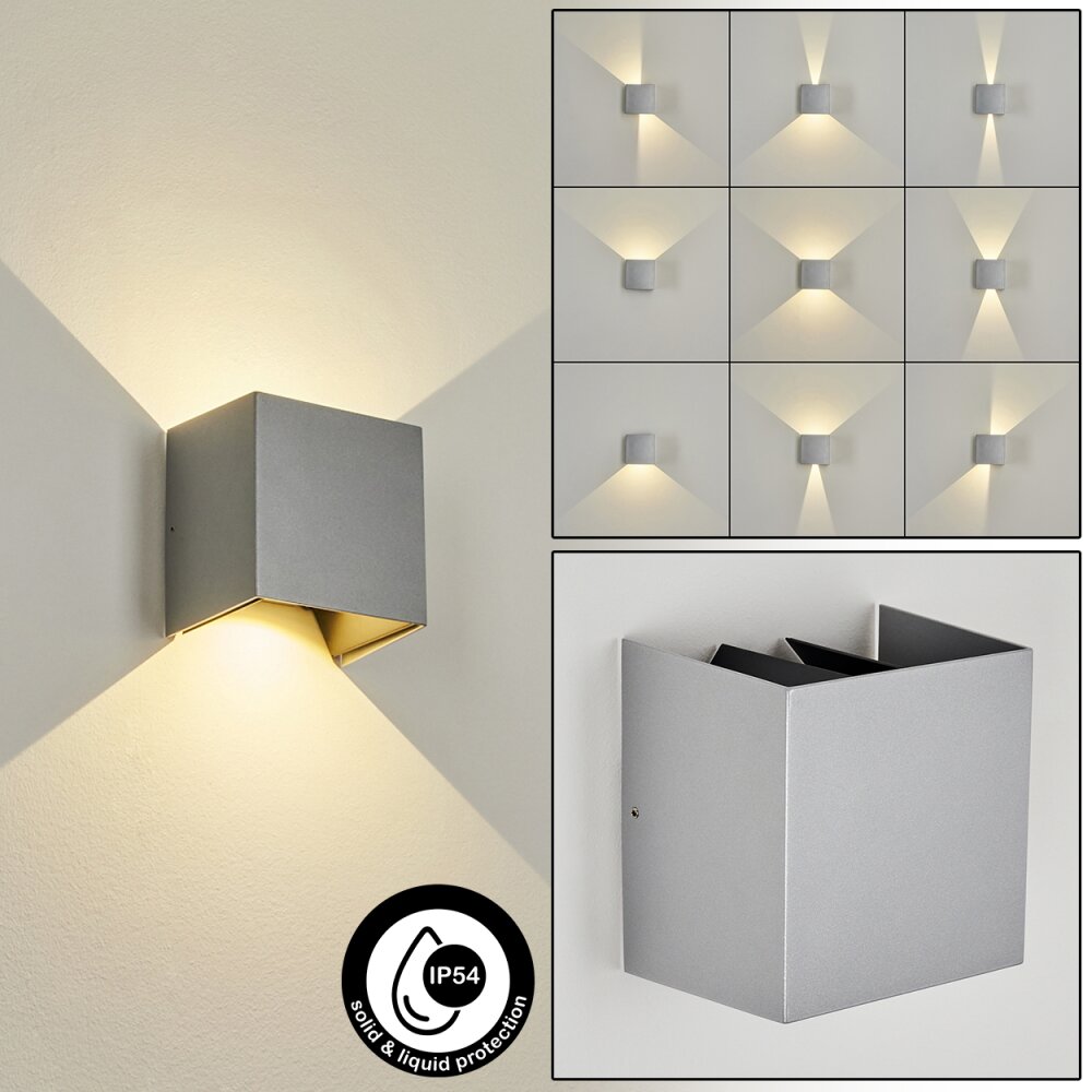 Hoods Buiten muurverlichting LED Grijs, 2-lichts main product photo