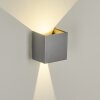 Hoods Buiten muurverlichting LED Grijs, 2-lichts