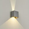 Hoods Buiten muurverlichting LED Grijs, 2-lichts