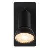 Globo DREW Muurlamp Zwart, 1-licht