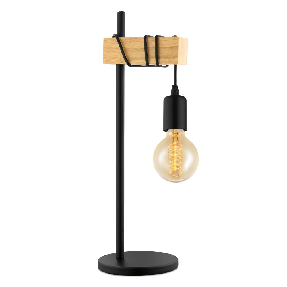 Eglo verlichting TOWNSHEND Tafellamp Bruin, Zwart, 1-licht main product photo