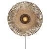 Good & Mojo KALIMANTAN Muurlamp Zwart, 1-licht