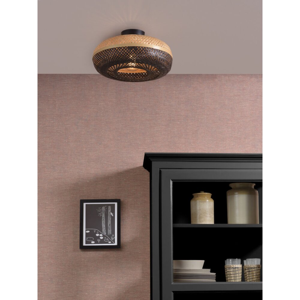 Good & Mojo PALAWAN Plafondlamp Zwart, 1-licht main product photo