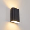 Vion Muurlamp Zwart, 2-lichts