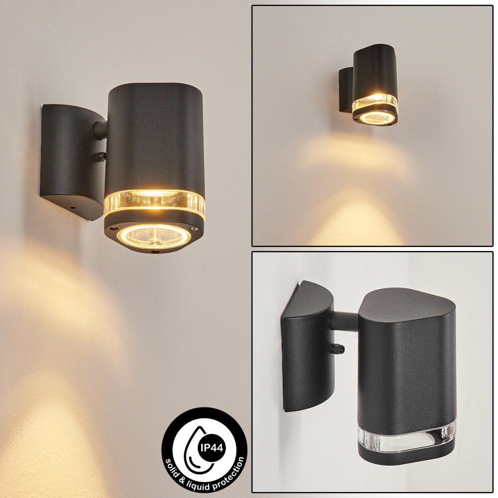 Amyton Buiten muurverlichting Zwart, 1-licht main product photo