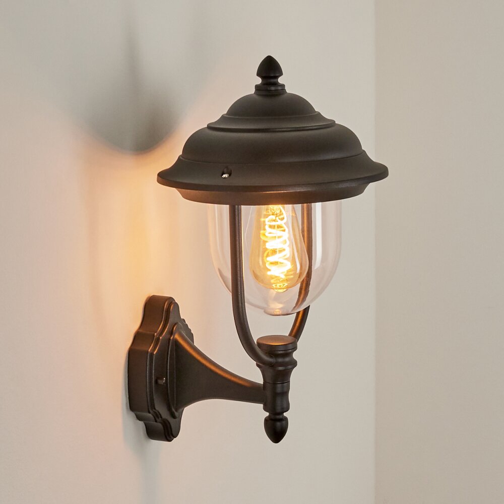 Tingha Buiten muurverlichting Zwart, 1-licht