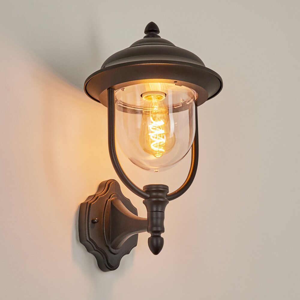 Tingha Buiten muurverlichting Zwart, 1-licht