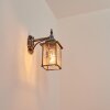 Talca Buiten muurverlichting Zwart, Zilver, 1-licht