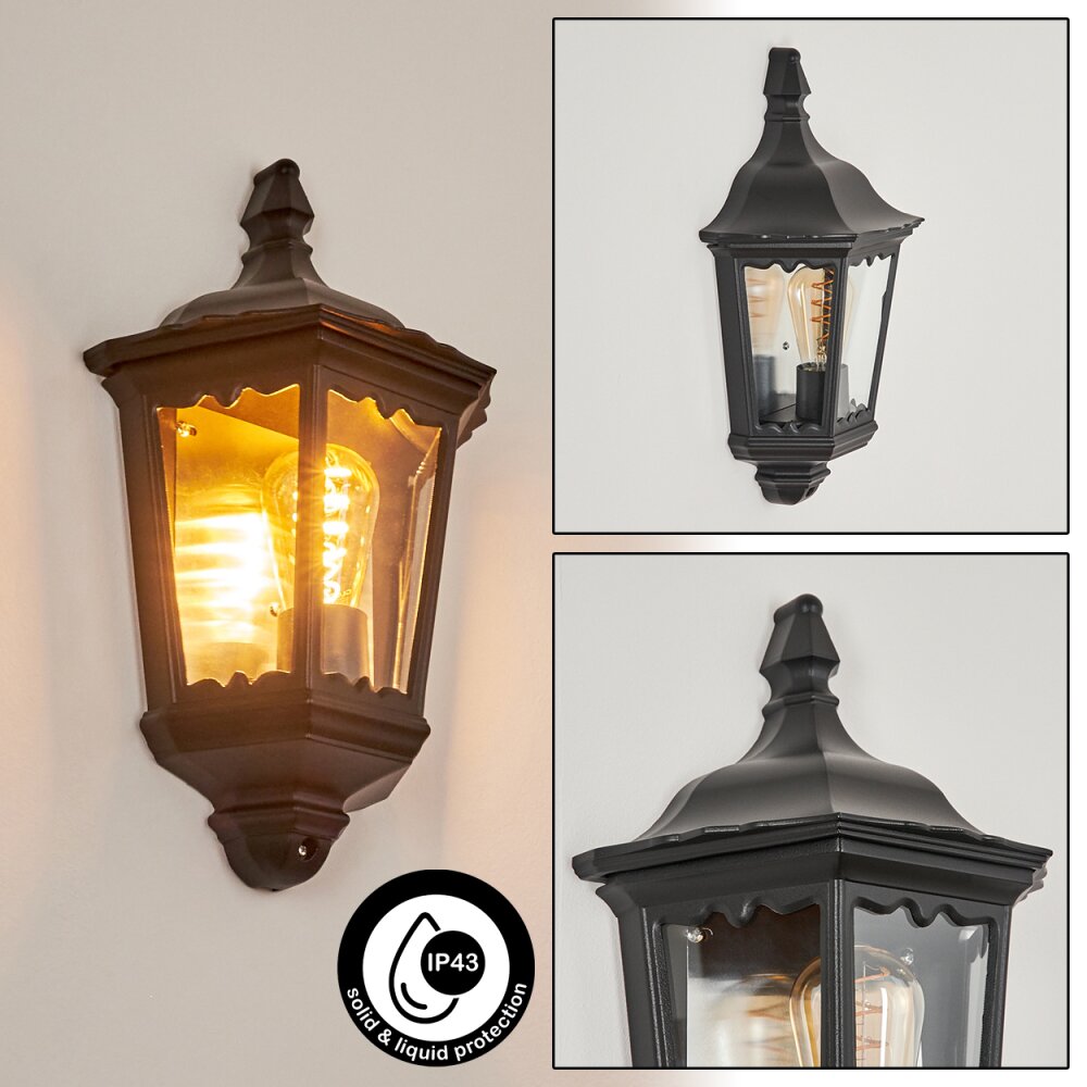 Woocoo Buiten muurverlichting Zwart, 1-licht main product photo
