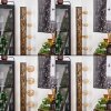 Canedo Staande lamp Hout donker, Zwart, 4-lichts
