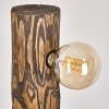 Canedo Staande lamp Hout donker, Zwart, 4-lichts