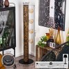 Canedo Staande lamp Hout donker, Zwart, 4-lichts