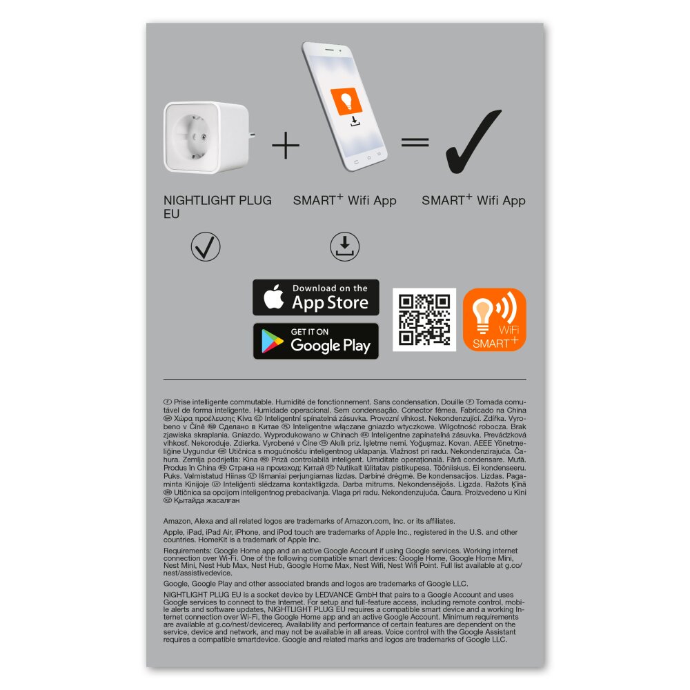 LEDVANCE Smart+ Nachtlamp Wit