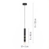 Paul-Neuhaus PURE-VEGA Hanglamp LED Zwart, 3-lichts