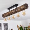 Canedo Plafondlamp Bruin, Natuurlijke kleuren, Zwart, 5-lichts