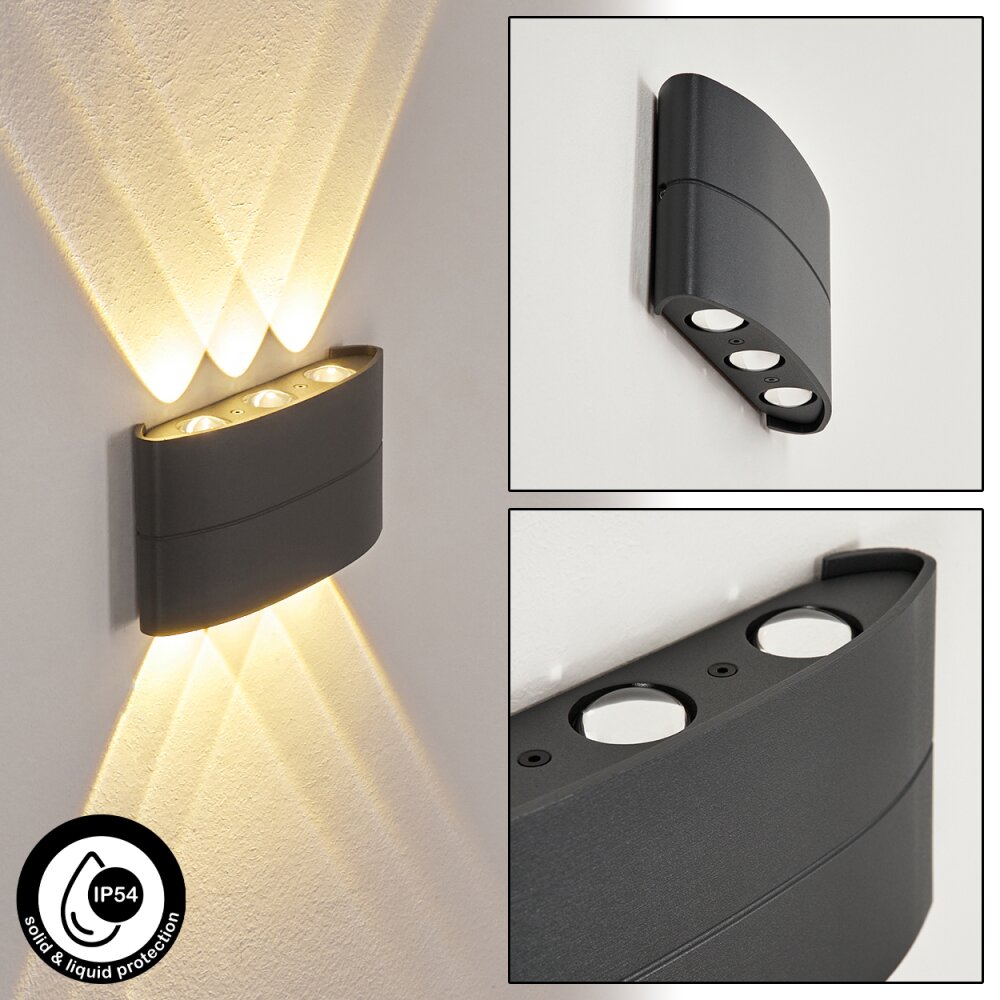 Trapatrapa Buiten muurverlichting LED Antraciet, 6-lichts main product photo