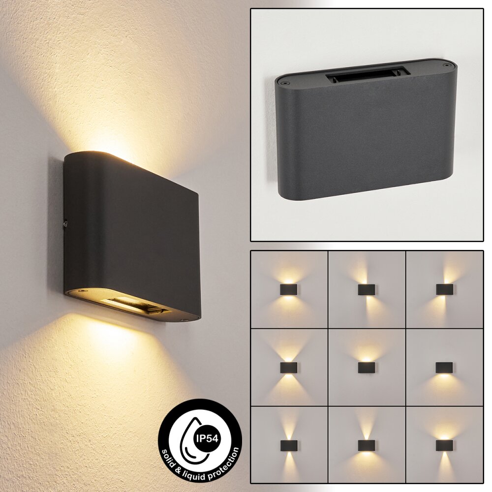 Trapatrapa Buiten muurverlichting LED Antraciet, 2-lichts main product photo