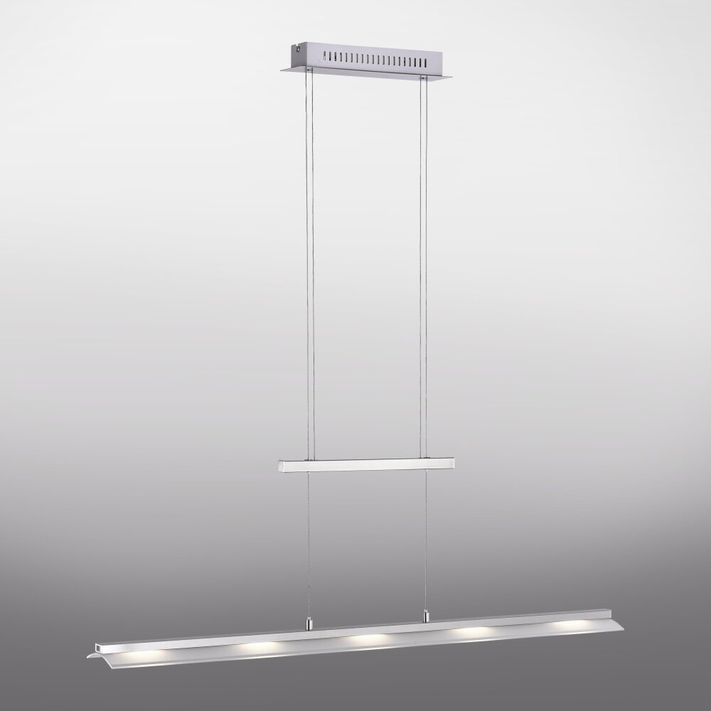 Leuchten-Direkt NELE Hanglamp LED roestvrij staal, 5-lichts