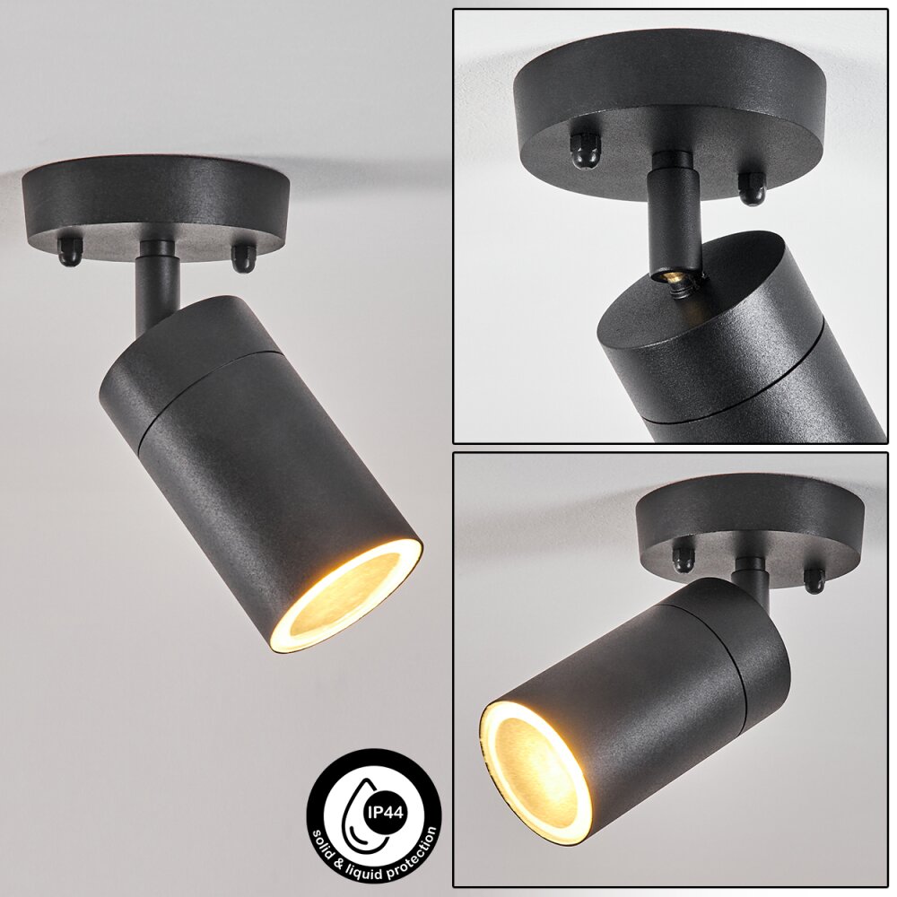 Bessiebelle Buitenshuis plafond verlichting Zwart, Wit, 1-licht main product photo