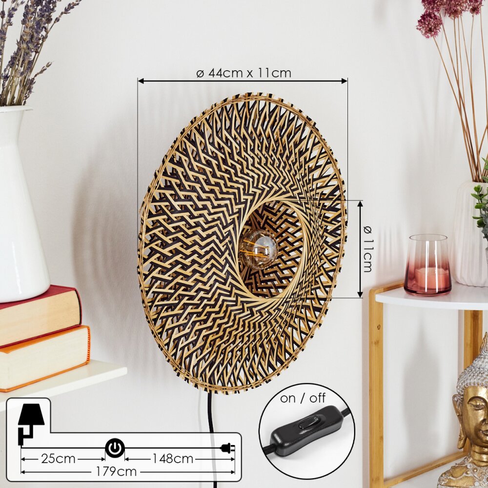 Shelbourne Muurlamp Zwart, 1-licht