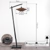 Shelbourne Staande lamp Zwart, 1-licht