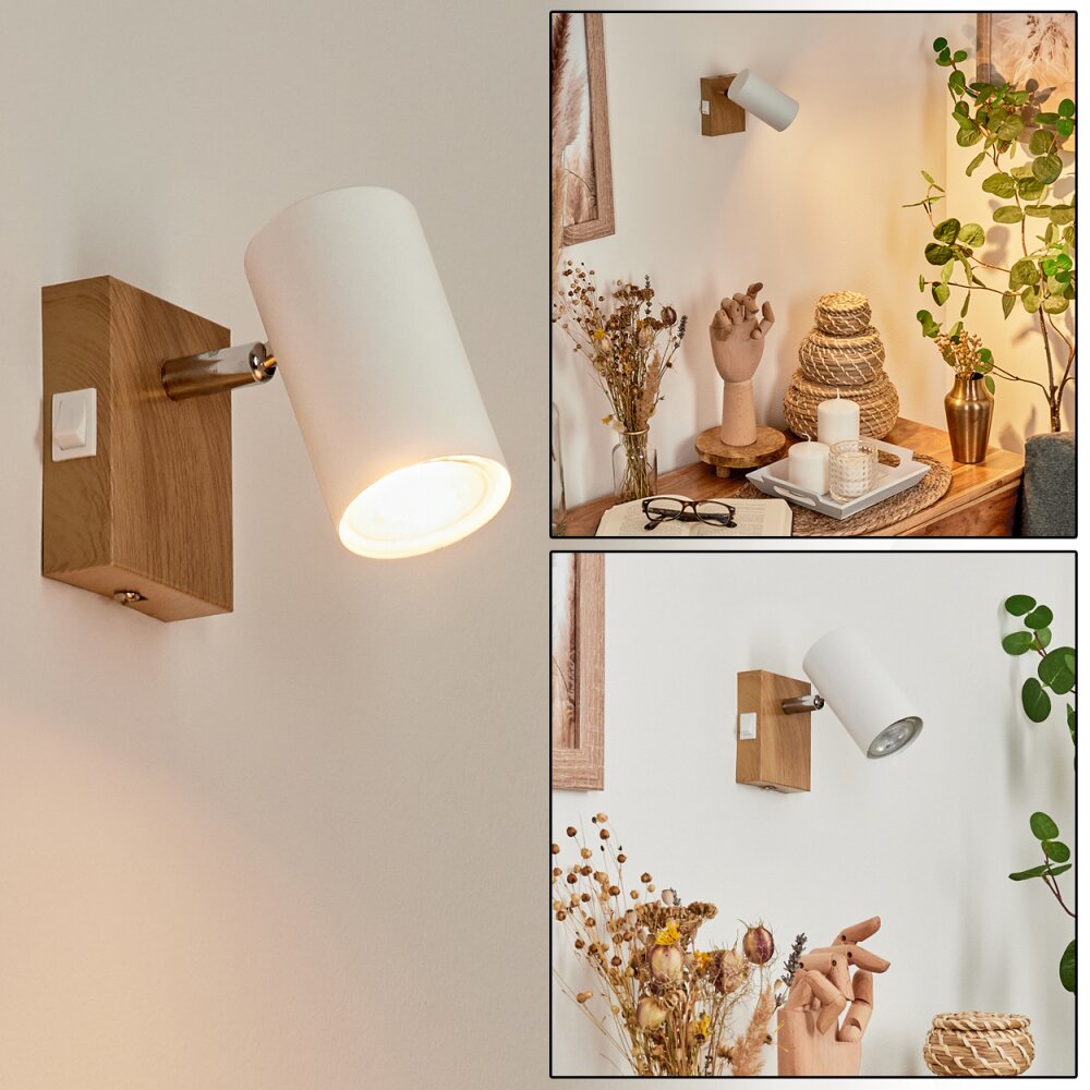 Javel Muurlamp Chroom, houtlook, Natuurlijke kleuren, 1-licht main product photo