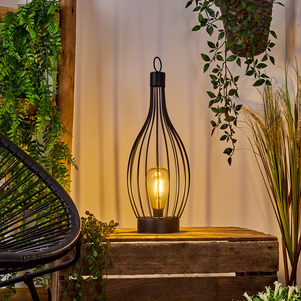 Quillagua Tafellamp op zonne-energie LED Zwart, 1-licht