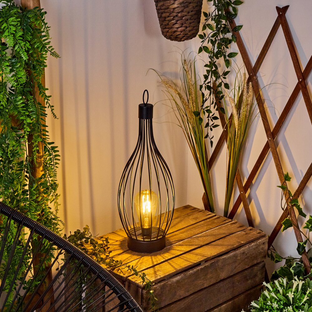Quillagua Tafellamp op zonne-energie LED Zwart, 1-licht
