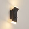 Hoods Buiten muurverlichting LED Antraciet, Wit, 1-licht