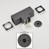 Oatlands Buiten muurverlichting Antraciet, Wit, 2-lichts