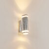 Amyton Buiten muurverlichting roestvrij staal, Transparant, Helder, Gegalvaniseerd, 2-lichts