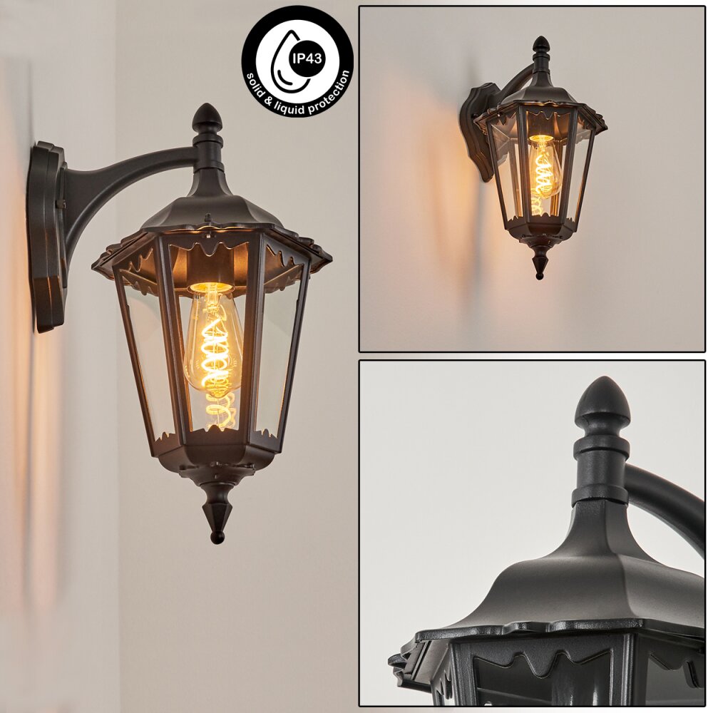 Pamputa Buiten muurverlichting Zwart, 1-licht main product photo