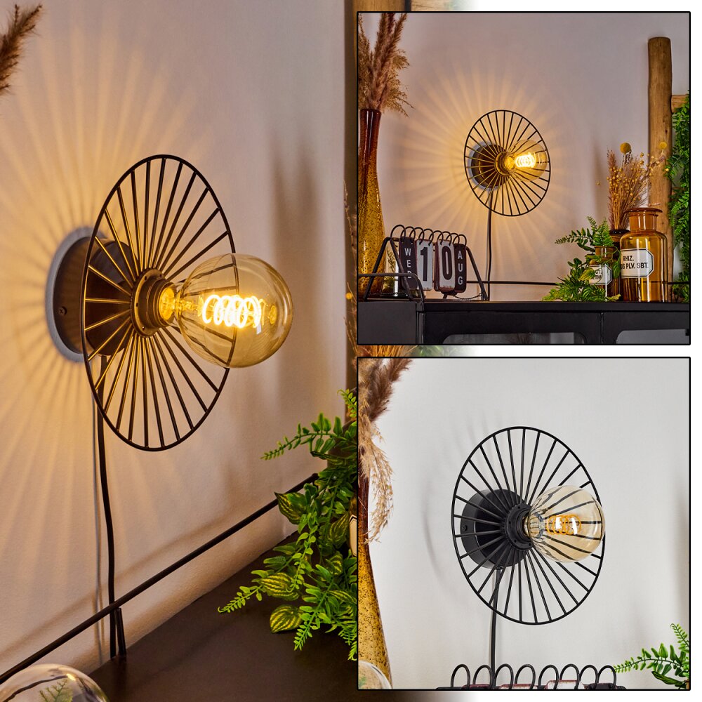 Rossedalen Muurlamp Zwart, 1-licht main product photo