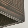 Polcura Muurlamp Hout donker, 1-licht