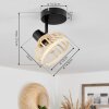 Totui Plafondlamp Zwart, 1-licht