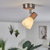 Icalma Plafondlamp Natuurlijke kleuren, Nikkel mat, 1-licht