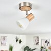 Icalma Plafondlamp Natuurlijke kleuren, Nikkel mat, 1-licht