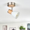 Icalma Plafondlamp Natuurlijke kleuren, Nikkel mat, 1-licht