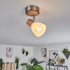 Icalma Plafondlamp Natuurlijke kleuren, Nikkel mat, 1-licht