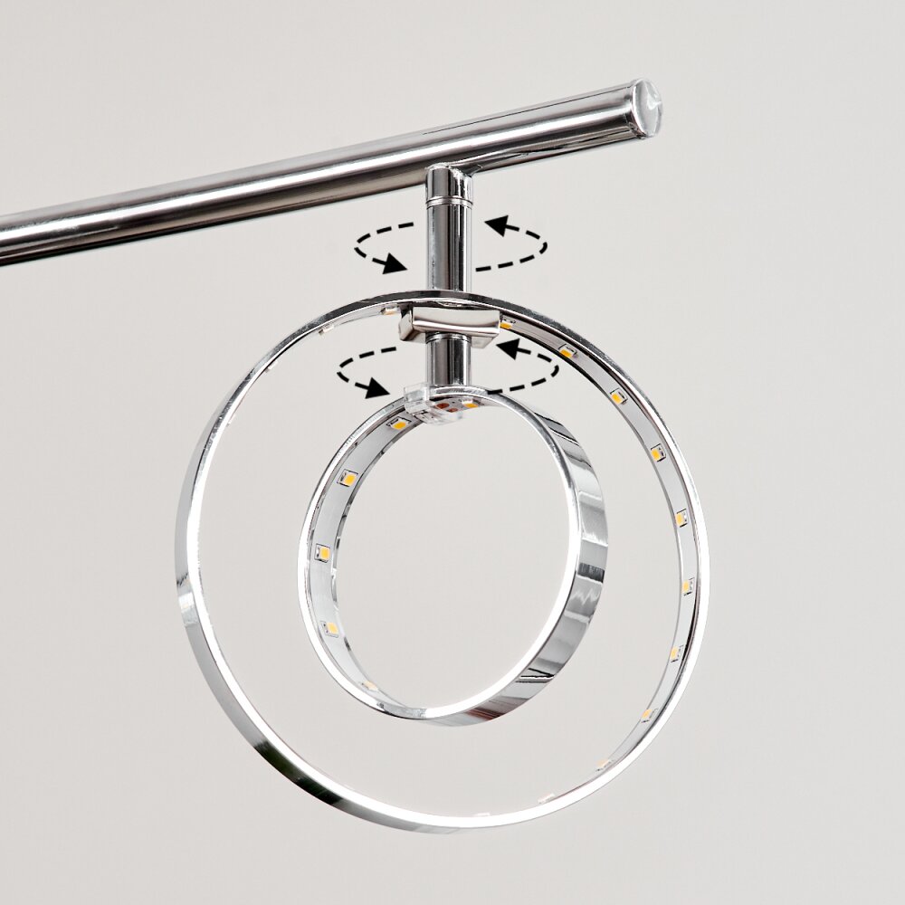 Reality GINA Staande lamp LED Chroom, 4-lichts